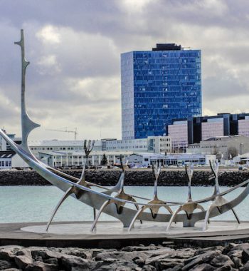 Iceland viking ship in Reykjavik